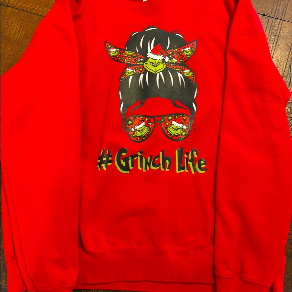 Red Grinch Life Men's Sweater